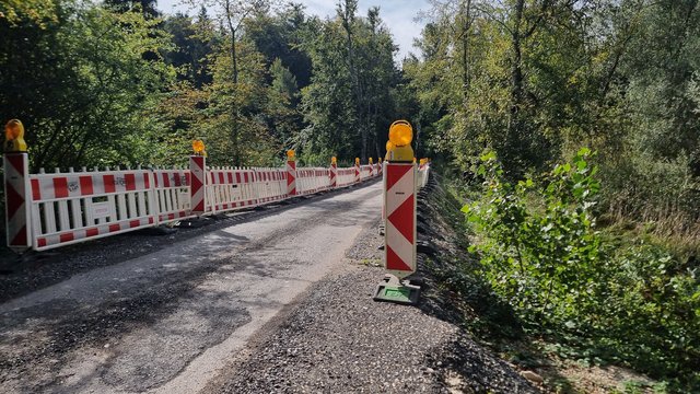 Gesperrte Straße