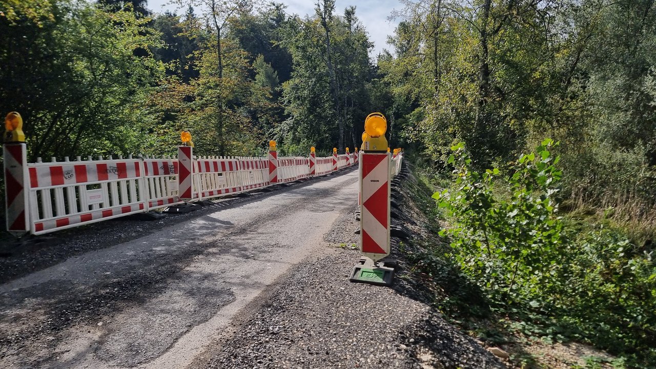 Gesperrte Straße