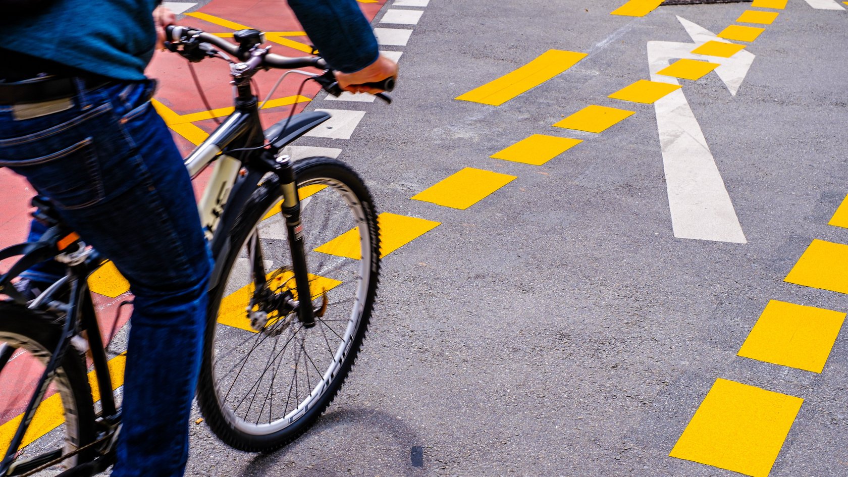 Radfahrer auf der Straße