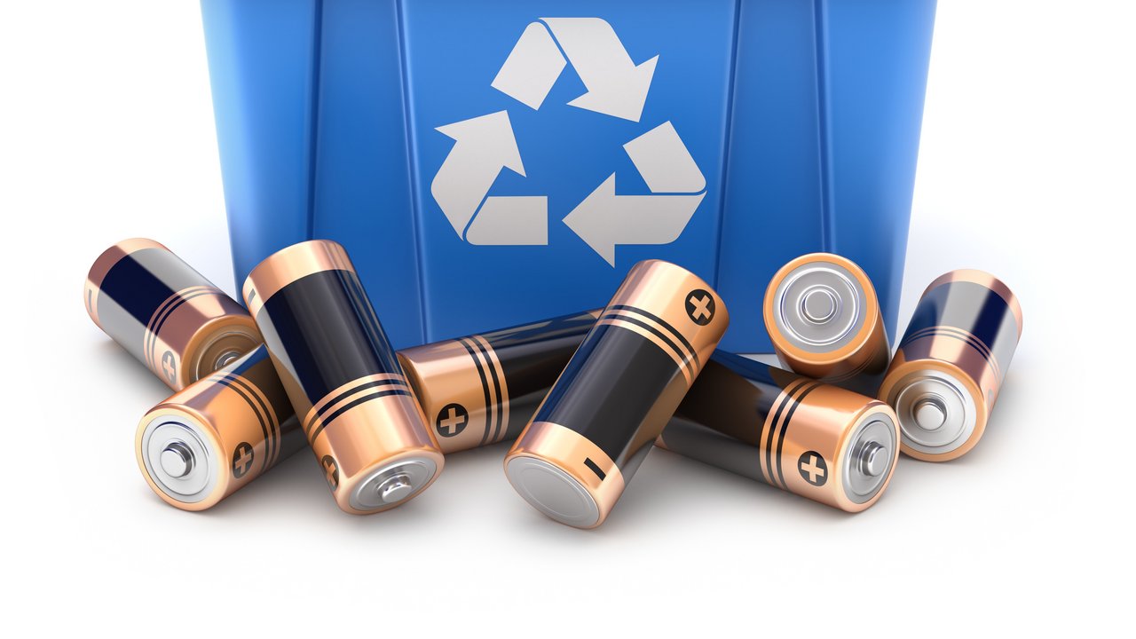 Batterien in einem Kreislaufbehälter