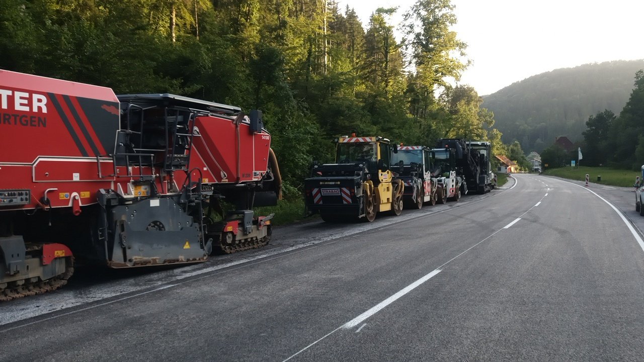 Die Sanierung der B 314 zwischen Grimmelshofen und Fützen geht voran.