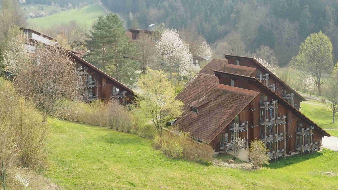 Blick auf Wohnheime Blick auf Wohnheime