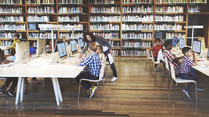 Schüler in einem Klassenzimmer