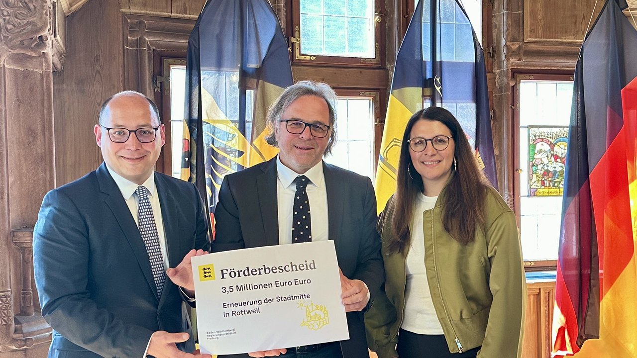 Übergabe Förderbescheid Städtebauförderung