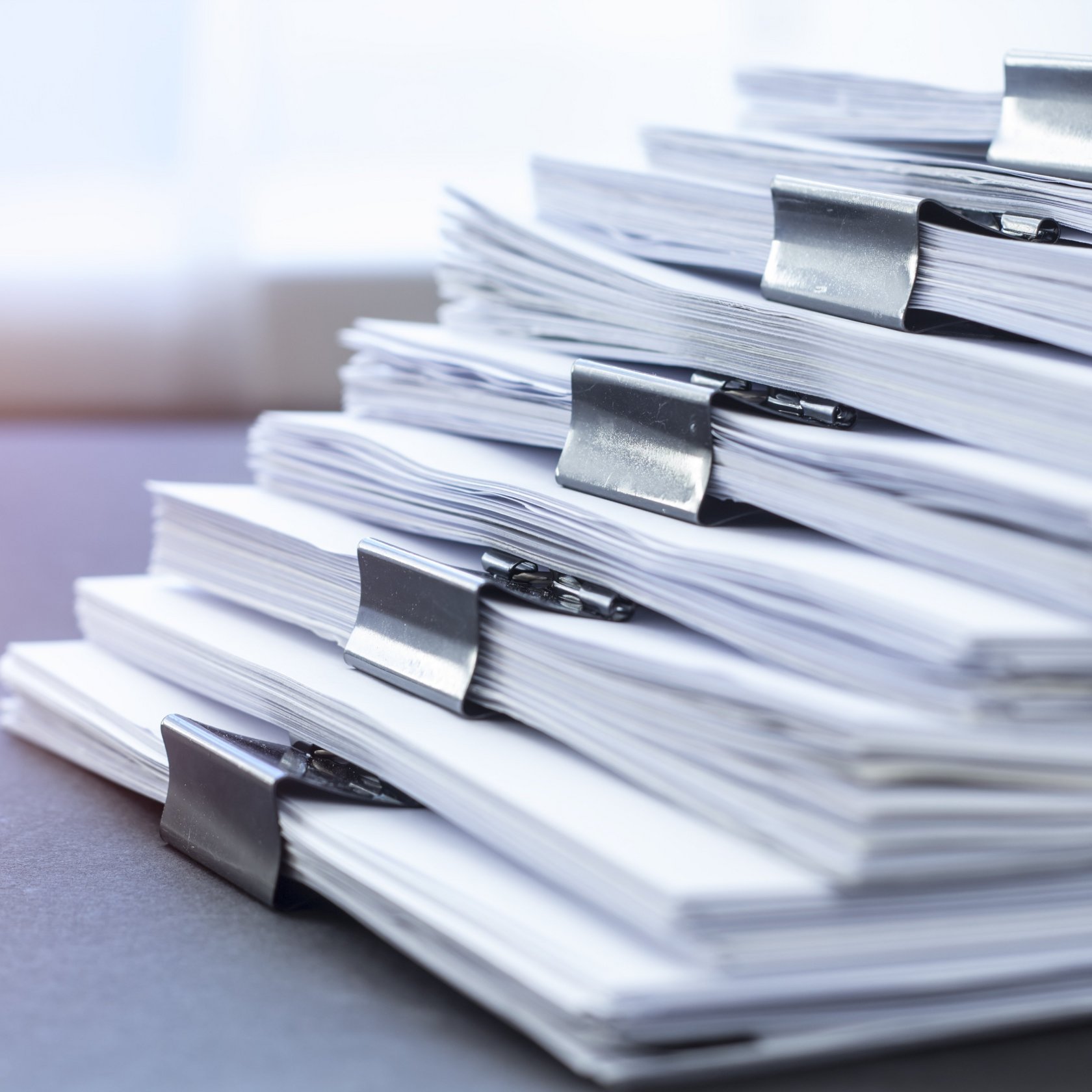 Stapel an Dokumenten
