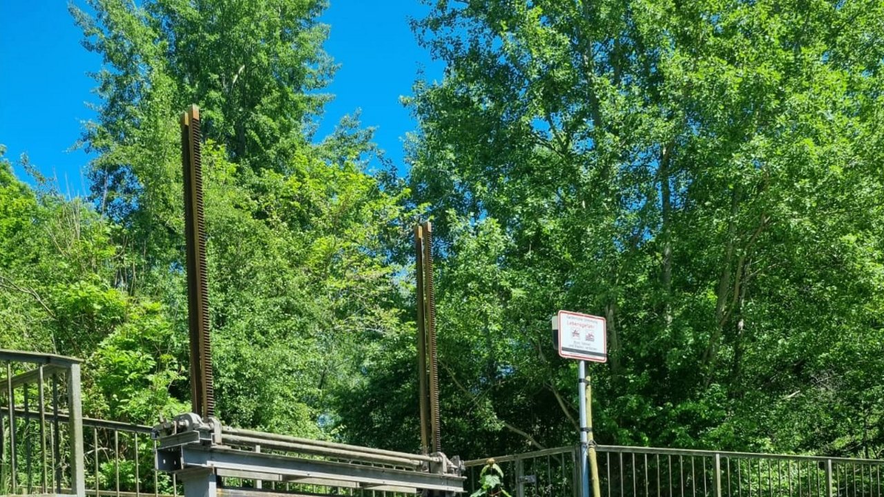 Sperrung der Bootsstrecke in Taubergießen