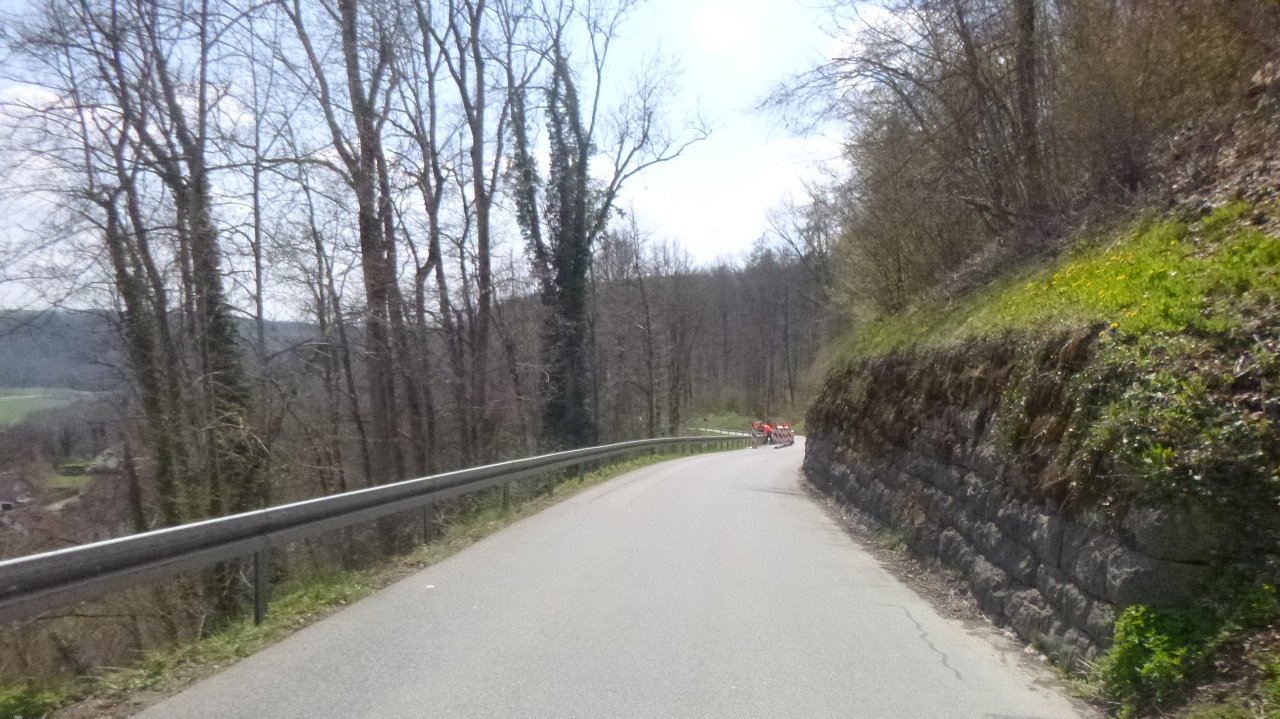 abgesperrte Straße