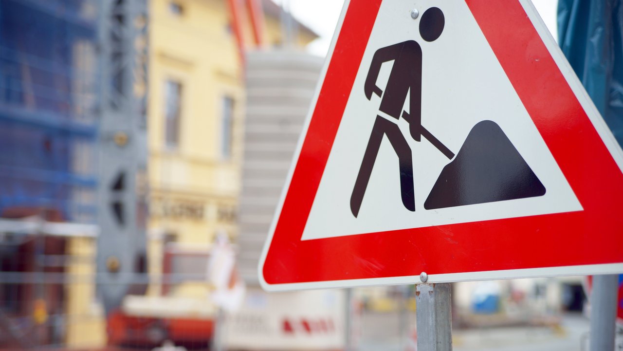Baustelle im Regierungsbezirk Freiburg