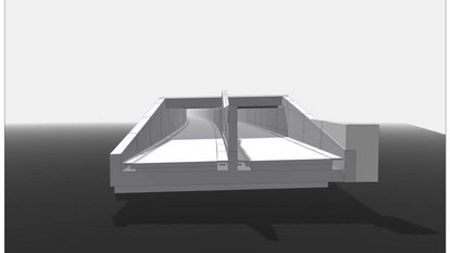 Visualisierung TRB Portal West: Das Tunnelportal West in einer grafischen Darstellung