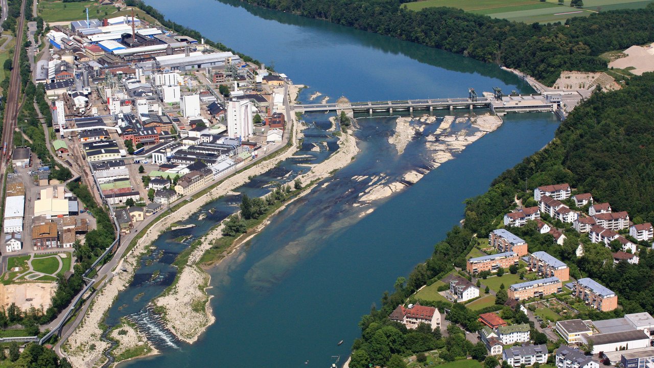 Luftaufnahme des Kraftwerks