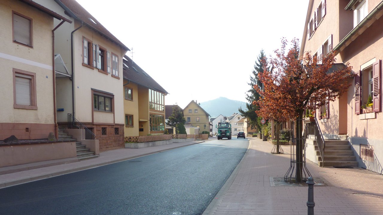 Sanierte Durchfahrtsstraße in Lahr-Reichenbach