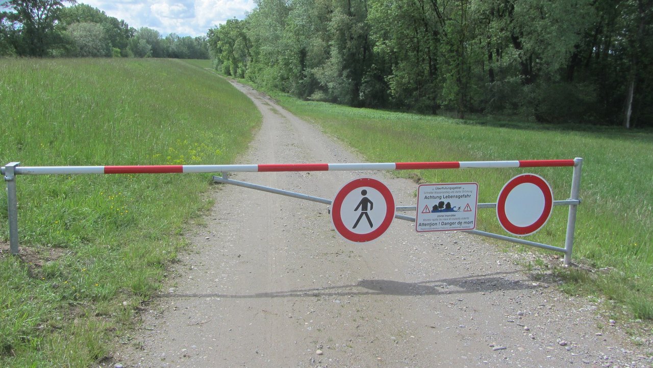 Schranke auf einem Weg
