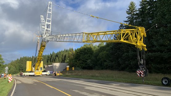 Kran für den Einhub