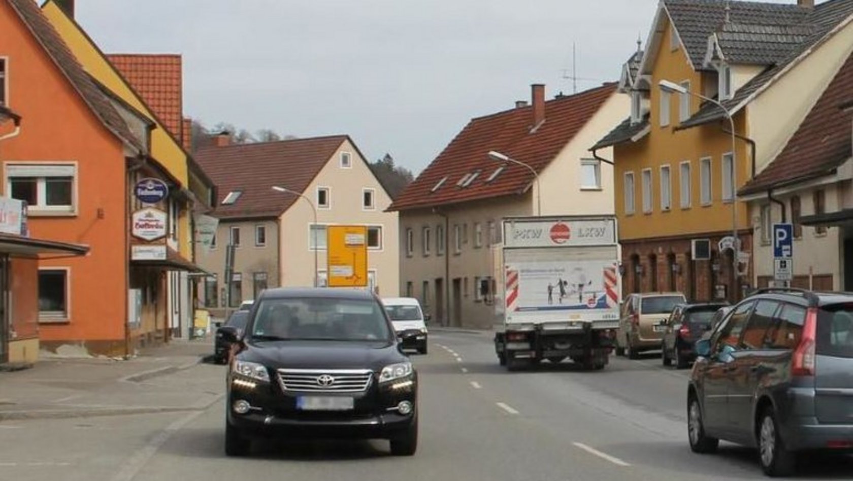 Eine Hauptverkehrsstraße in Immendingen