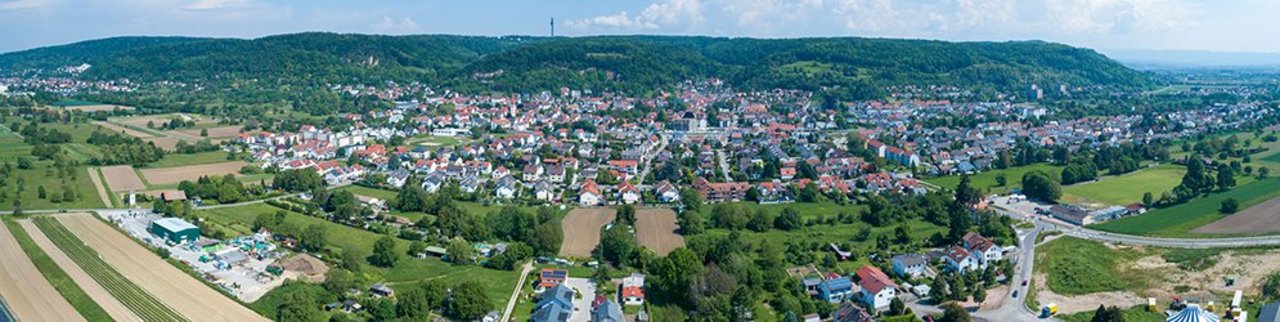 B 34 - Ortsumfahrung Wyhlen Wyhlen aus der Luft