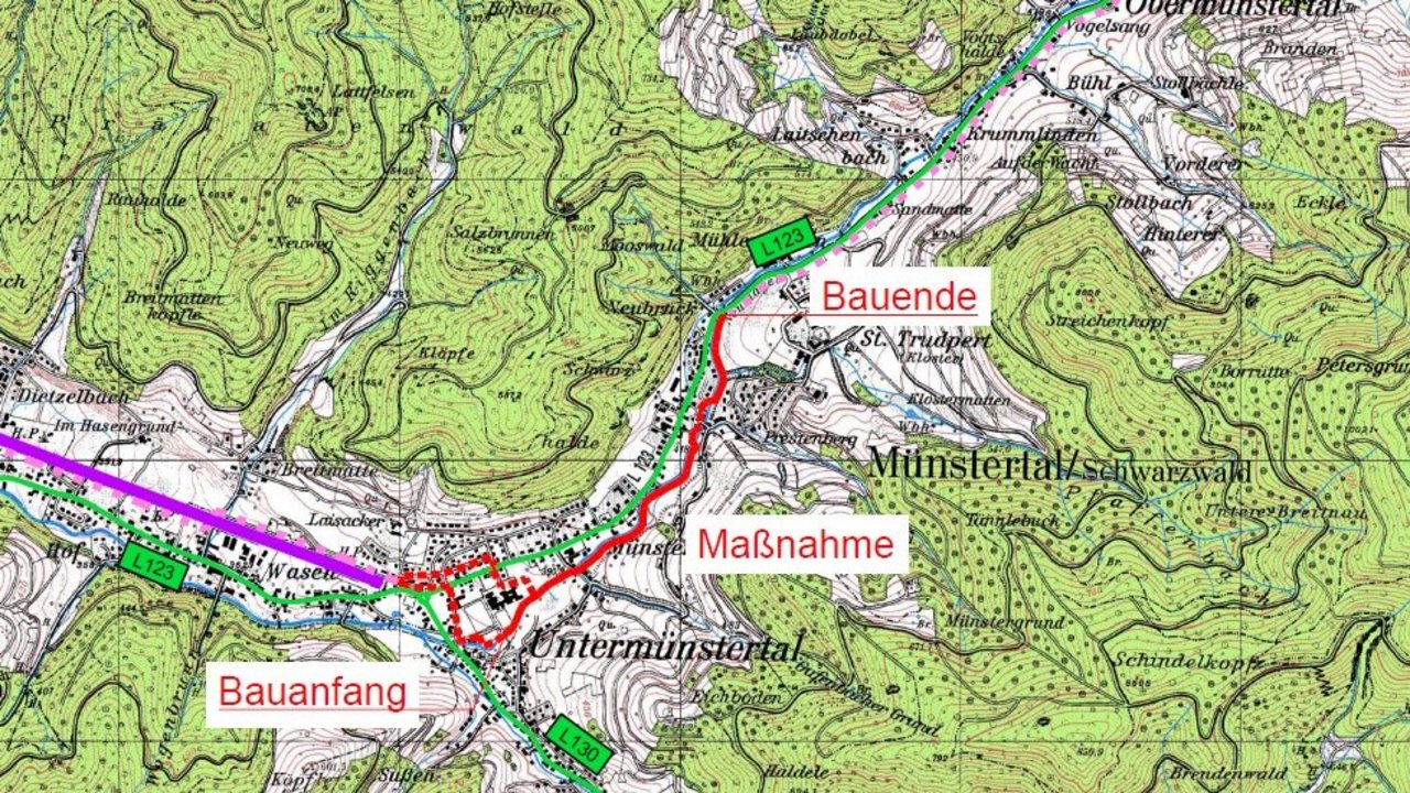 In Münstertal entsteht ein neuer Radweg