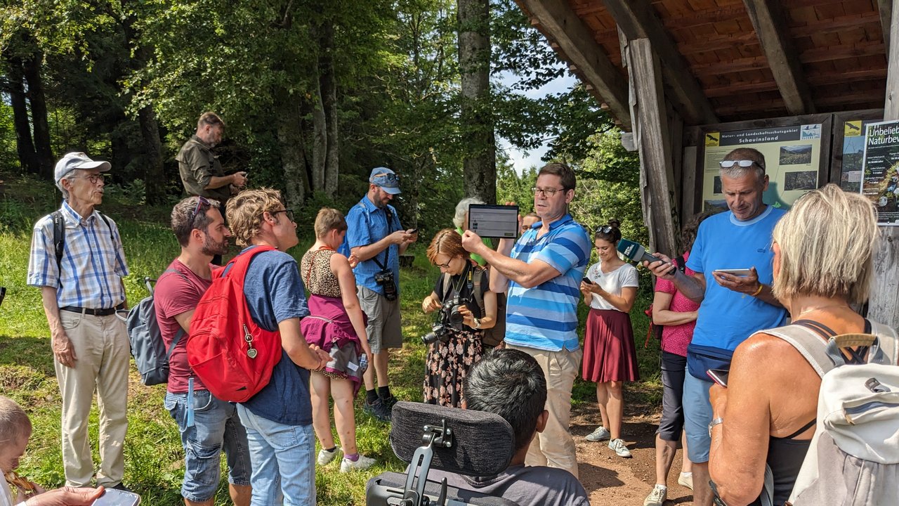 Eröffnung der App „Schauinsland Barrierefrei“ auf dem Schauinsland.