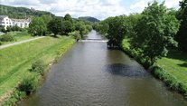 Wiese vorher Flussbett