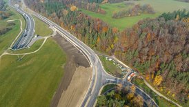 Luftbild der Baußmaßnahme