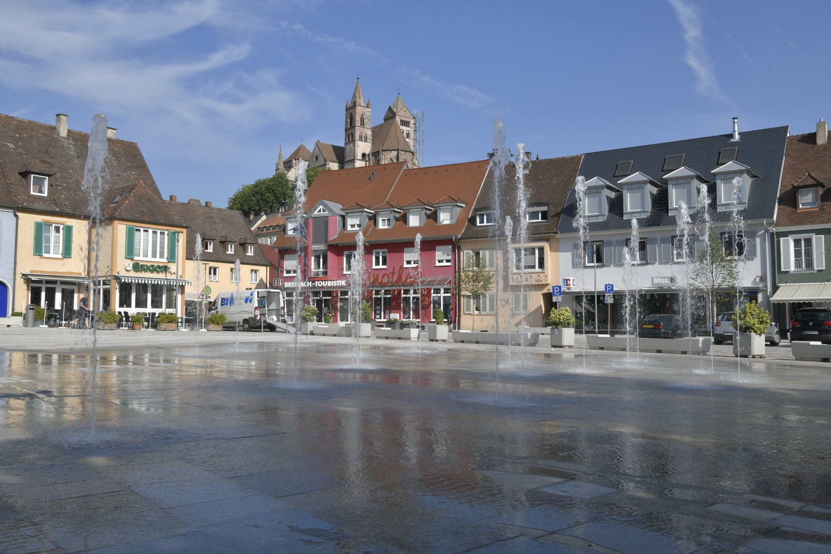 Breisacher Innenstadt nach der Neugestaltung