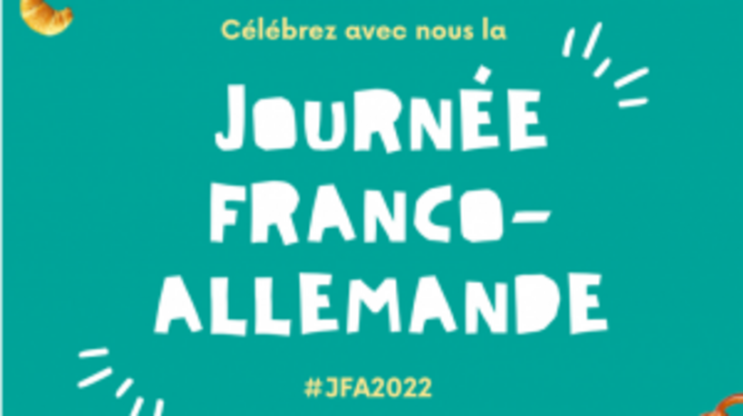 Werbeplakat zum Deutsch-Französischen Tag
