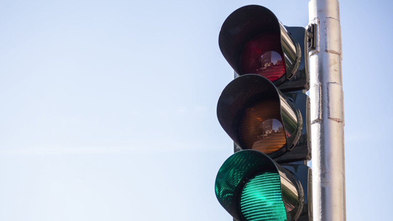 Ampel steht auf Grün