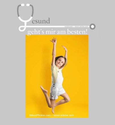 hochspringendes Mädchen