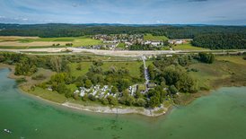 Von vorne nach hinten: Bodensee, Campingplatz, Vorkonsolidierung, Hegne