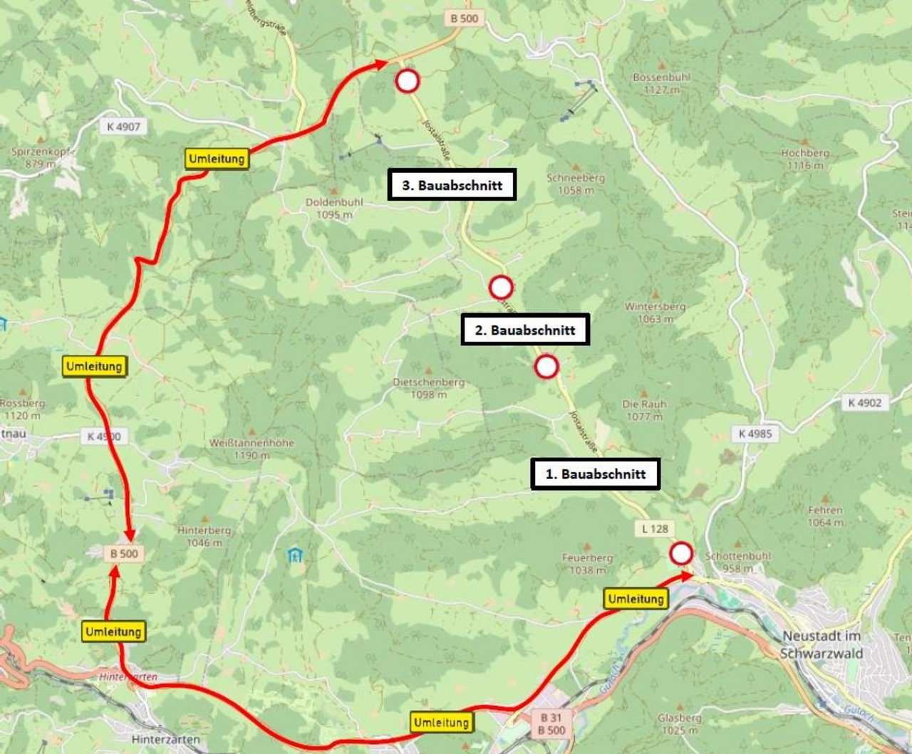 Umleitungsplan
